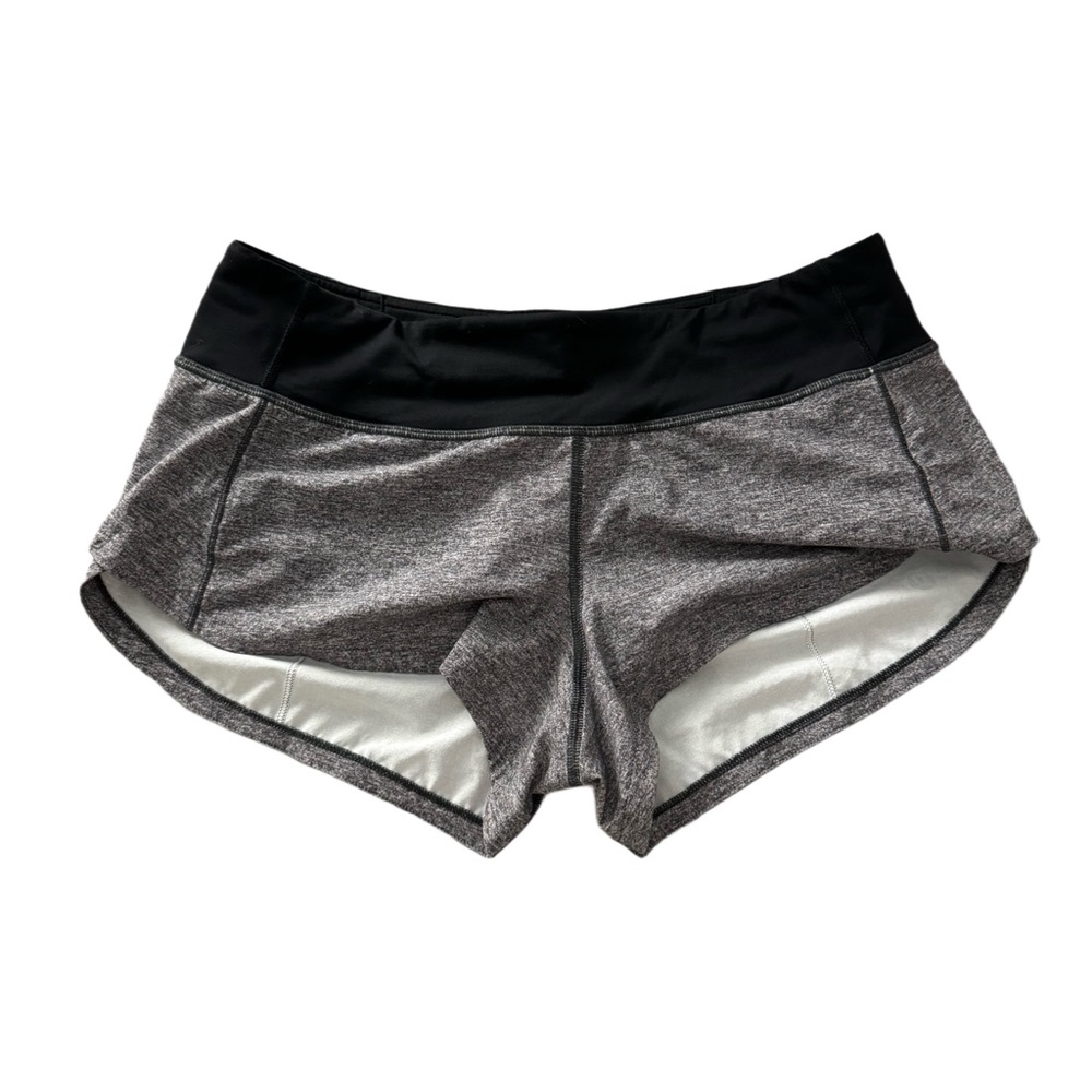 SOLD❌ lululemon heather lux multi black low-rise shorts - Picture 3 of 4